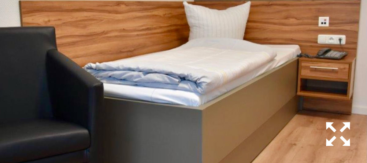 Musterzimmer im Klinikum